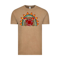 Vintage Coffee firefighter rainbow Vintage Tee - Artiststas