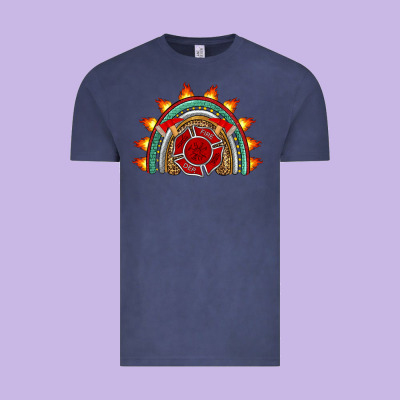 Firefighter Rainbow Vintage Tee Designed By Artiststas