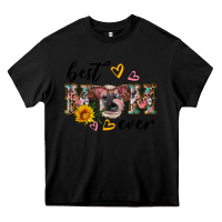 Black best mom ever with cow Heavy Core Tee - Artiststas