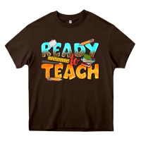 Chocolate Brown ready to teach Heavy Core Tee - texasbilliewilder