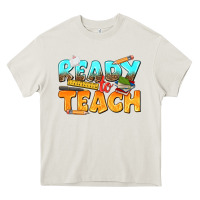 Cream ready to teach Heavy Core Tee - texasbilliewilder
