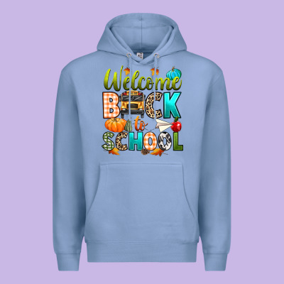 Welcome Back To School Fall Premium Hoodie Designed By Texasbilliewilder
