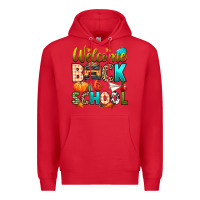 Red welcome back to school fall Premium Hoodie - texasbilliewilder