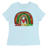 Baby Blue juneteenth rainbow Ladies Tee - Zillion Design Studio