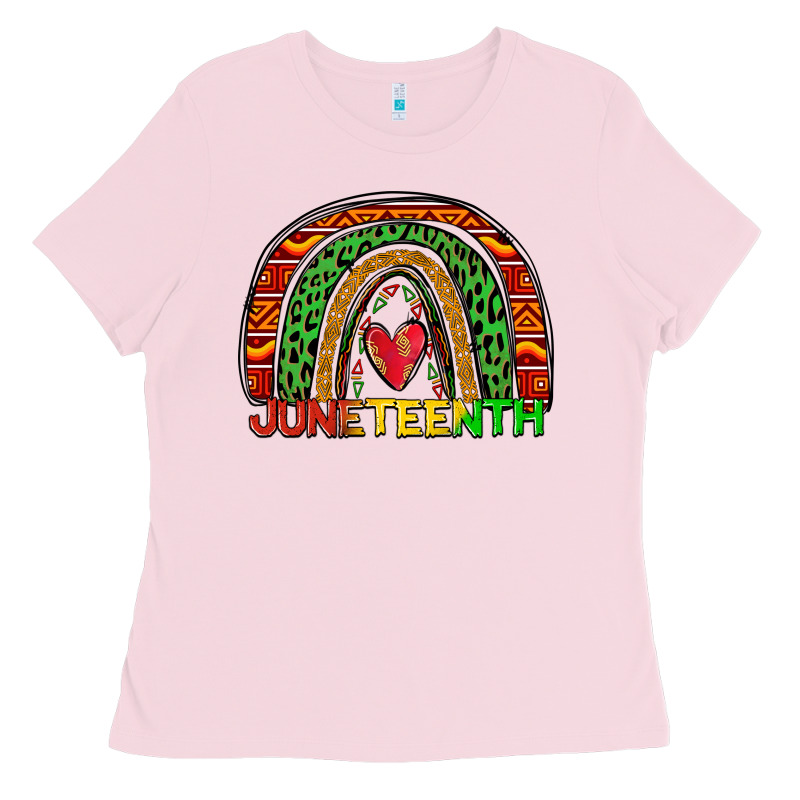 Juneteenth Rainbow Ladies Tee by Zillion Design Studio | Teevron