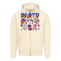 Sandshell party in the usa Zipper Hoodie - NancyCooperArtShop