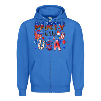 True Royal party in the usa Zipper Hoodie - NancyCooperArtShop