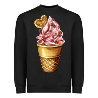 Black ice cream fast food Heavyweight Sweatshirt - AdoDesignShop