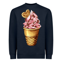 Navy ice cream fast food Heavyweight Sweatshirt - AdoDesignShop