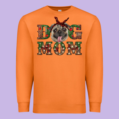 Christmas Dog Mom Premium Sweatshirt Designed By Ranaportraitstore