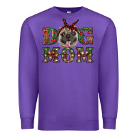 Purple Christmas Dog Mom Premium Sweatshirt - RanaPortraitStore
