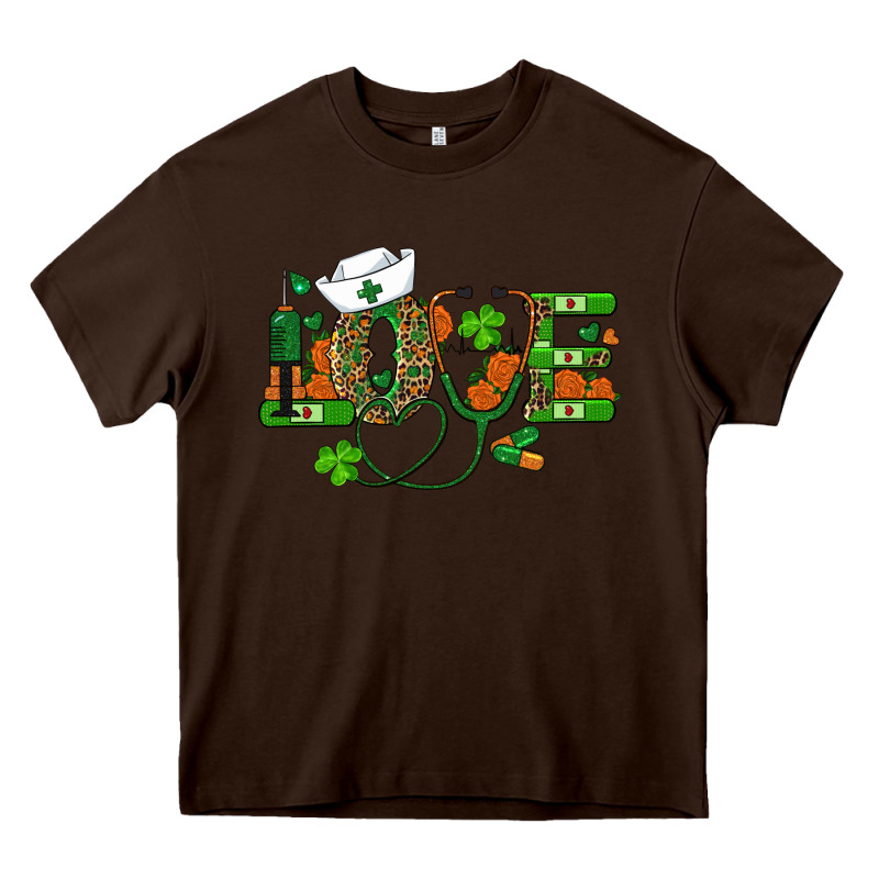St Patricks Day Love Nurse Heavy Core Tee by RanaPortraitStore | Teevron