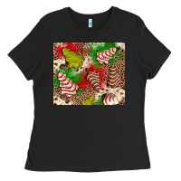 Black little debbie tree cakes leopard Ladies Tee - JahusDesignShop
