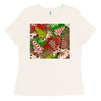 Bone little debbie tree cakes leopard Ladies Tee - JahusDesignShop