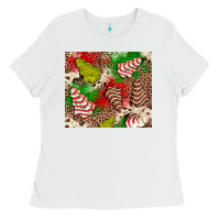 Little Debbie Tree Cakes Leopard Ladies Tee | Teevron