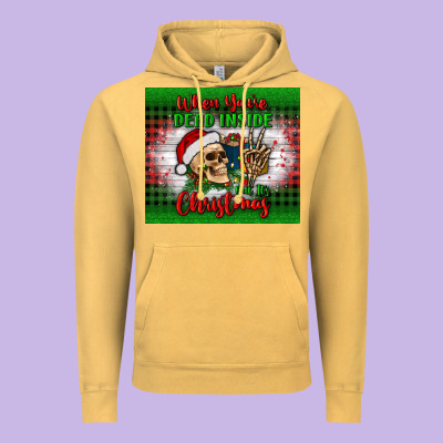 When You’re Dead Inside But It's Christmas Tumbler Vintage Hoodie Designed By Bundleandbundleshop
