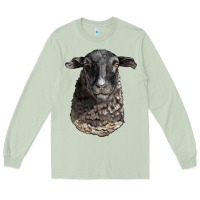 Matcha dorper sheep head Long Sleeve Tee - LillyAllenDesigns