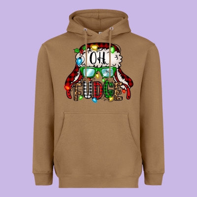 Oh Fudge Christmas Story Heavyweight Hoodie Designed By Jasminsmagicworld