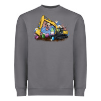 Storm easter excavator gnome egg leopard Heavyweight Sweatshirt - Artiststas