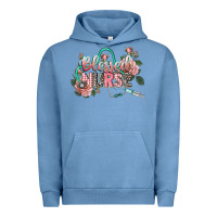 Pigment Pebble Blue Blessed Nurse Urban Hoodie - CowGirlArtShop
