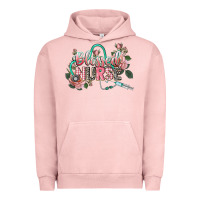 Pigment Salmon Blessed Nurse Urban Hoodie - CowGirlArtShop