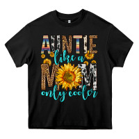 Black auntie like a mom only cooler Heavy Core Tee - Zillion Design Studio