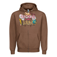 Chestnut teaching is my jam teacher school Zipper Hoodie - NancyCooperArtShop