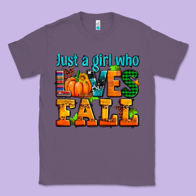 Just A Girl Who Loves Fall Classic Tee Designed By Adodesignshop