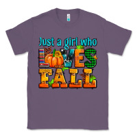 Lavender just a girl who loves fall Classic Tee - AdoDesignShop