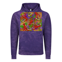 Cloud Purple mardi gras crawfish king cake Vintage Hoodie - RanaPortraitStore