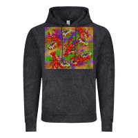 Vintage Black mardi gras crawfish king cake Vintage Hoodie - RanaPortraitStore