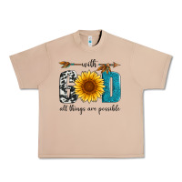 Burro with god all things are possible Urban Heavy Tee - Artiststas