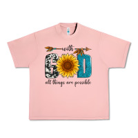 Salmon with god all things are possible Urban Heavy Tee - Artiststas