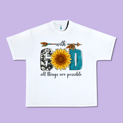 With God All Things Are Possible Urban Heavy Tee Designed By Artiststas