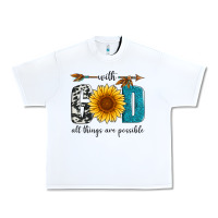 White with god all things are possible Urban Heavy Tee - Artiststas