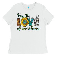 White for the love of sunshine Ladies Tee - texasbilliewilder