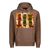 Chestnut pumpkins leaves flannels hayrides football Premium Hoodie - texasbilliewilder