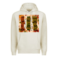 Oatmeal Heather pumpkins leaves flannels hayrides football Premium Hoodie - texasbilliewilder