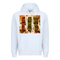 White pumpkins leaves flannels hayrides football Premium Hoodie - texasbilliewilder