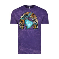 Cloud Purple sunflower gemstone rainbow Vintage Tee - JahusDesignShop