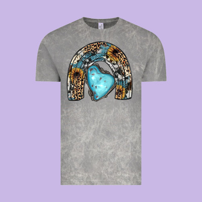 Sunflower Gemstone Rainbow Vintage Tee Designed By Jahusdesignshop