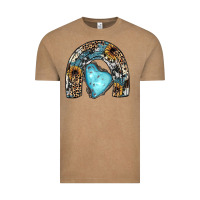 Vintage Coffee sunflower gemstone rainbow Vintage Tee - JahusDesignShop