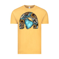 Vintage Mustard sunflower gemstone rainbow Vintage Tee - JahusDesignShop