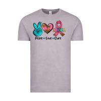Vintage Zinc peace love  cure Vintage Tee - AdoDesignShop