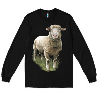 Black dorset sheep Long Sleeve Tee - LillyAllenDesigns