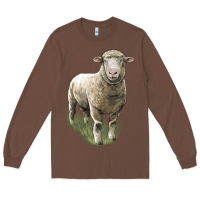 Chestnut dorset sheep Long Sleeve Tee - LillyAllenDesigns