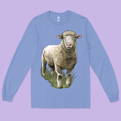Dorset Sheep Long Sleeve Tee Designed By Lillyallendesigns
