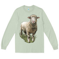 Matcha dorset sheep Long Sleeve Tee - LillyAllenDesigns