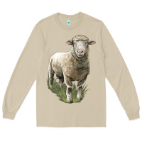 Mushroom dorset sheep Long Sleeve Tee - LillyAllenDesigns