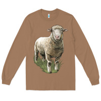 Toasted Coconut dorset sheep Long Sleeve Tee - LillyAllenDesigns